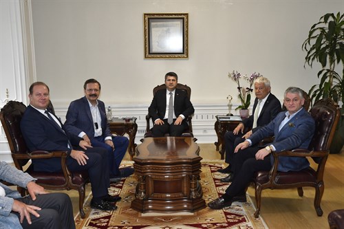 TOBB Başkanı Sayın M. Rifat Hisarcıklıoğlu, Valimiz Sayın H. Kürşat Kırbıyık’ı Ziyaret Etti.